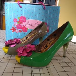 Poetic License Summer Bloom Mint high heels